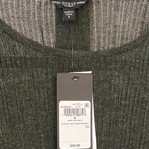 Long Sleeve Guess Crop Top - Picture 4 of 4